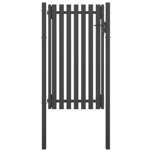 Gartentor Stahl 1x2,25 m Anthrazit