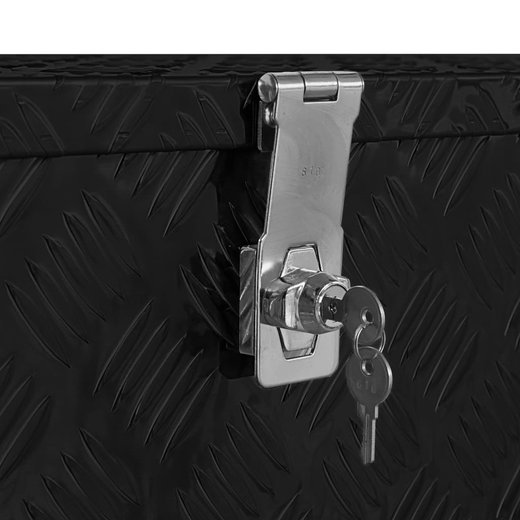 Aluminiumkiste 803035 cm Schwarz