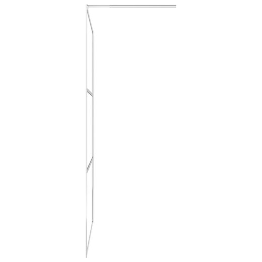 Begehbare Duschwand mit voll mattiertem ESG-Glas 80x195 cm