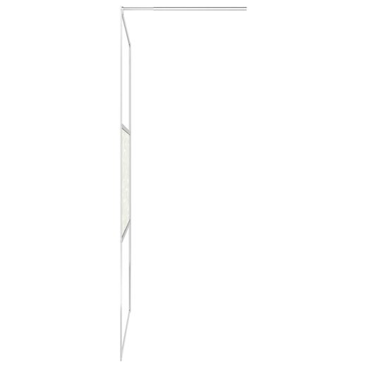 Duschwand fr Begehbare Dusche ESG-Glas Steindesign 80x195 cm