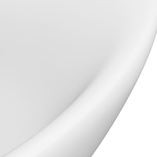 Luxus-Waschbecken berlauf Oval Matt-Wei 58,5x39 cm Keramik