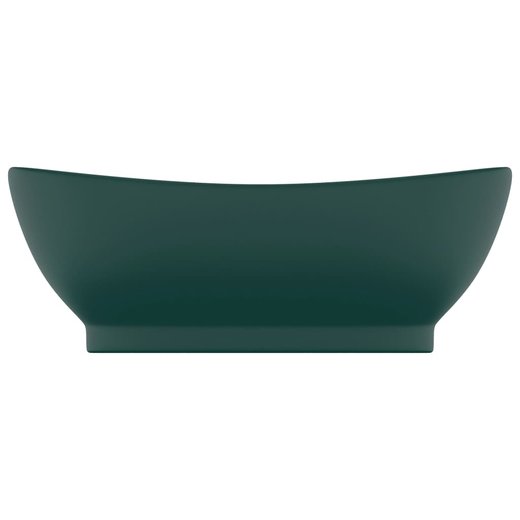 Luxus-Waschbecken berlauf Matt Dunkelgrn 58,5x39cm Keramik