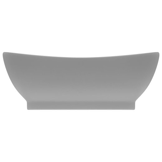 Luxus-Waschbecken berlauf Matt Hellgrau 58,5x39cm Keramik