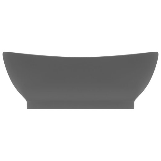 Luxus-Waschbecken berlauf Matt Dunkelgrau 58,5x39cm Keramik