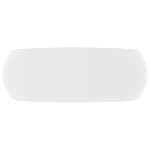 Luxurises Waschbecken Rund Matt Wei 40x15 cm Keramik