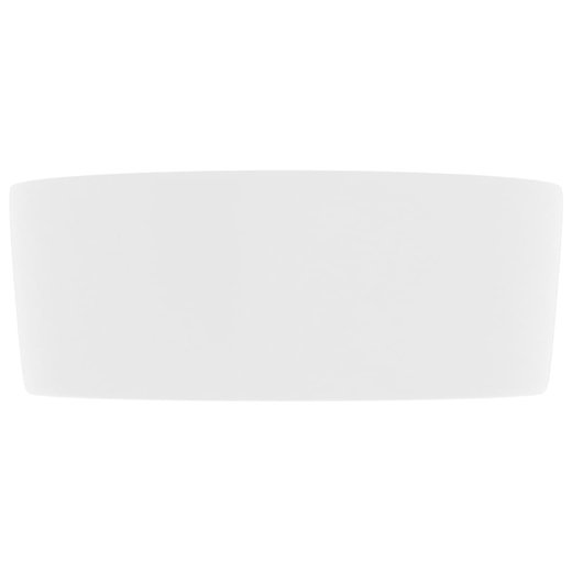 Luxurises Waschbecken Rund Matt Wei 40x15 cm Keramik