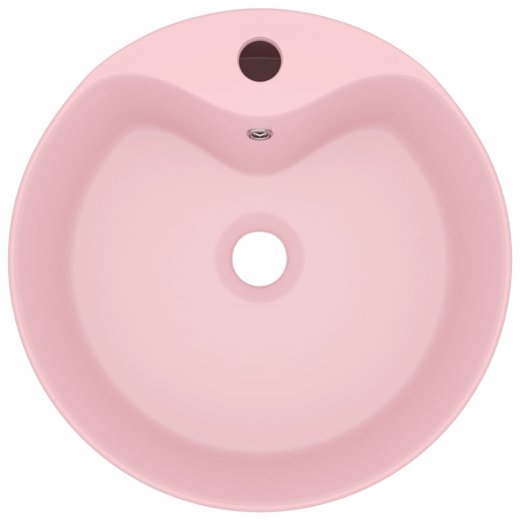 Luxus-Waschbecken mit berlauf Matt Rosa 36x13 cm Keramik