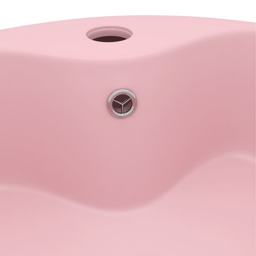 Luxus-Waschbecken mit berlauf Matt Rosa 36x13 cm Keramik