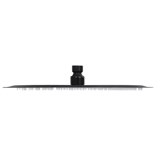 Regenbrause Edelstahl 30 cm Rund Schwarz