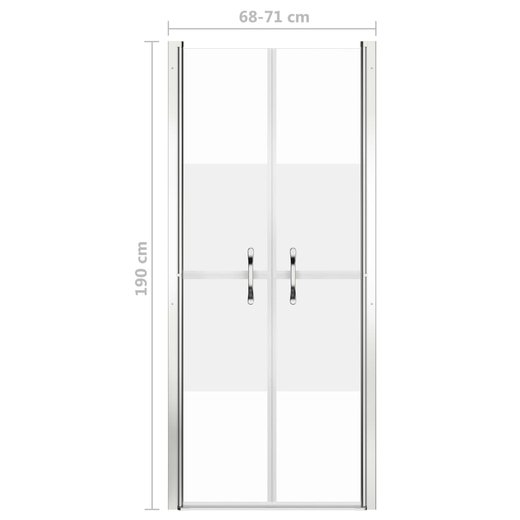 Duschtr Halbmatt ESG 71x190 cm