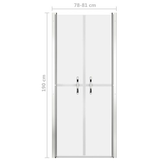 Duschtr Matt ESG 81x190 cm