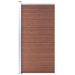 Zaunelement WPC 95x186 cm Braun