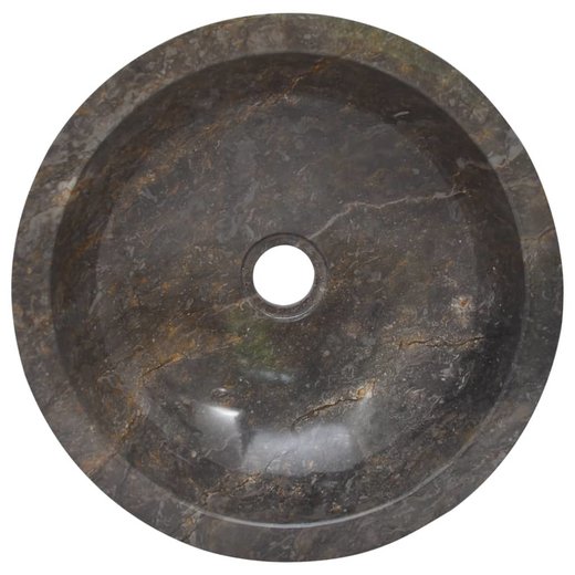 Waschbecken Grau 40x12 cm Marmor