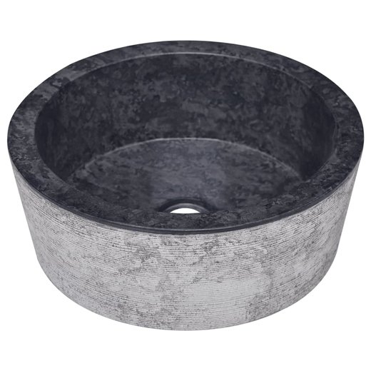Waschbecken Schwarz 40x15 cm Marmor