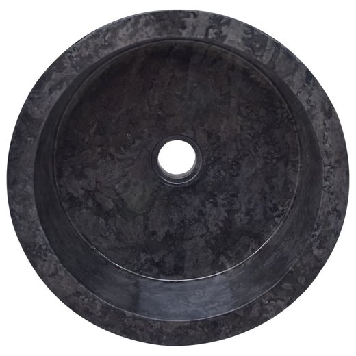 Waschbecken Schwarz 40x15 cm Marmor