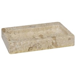Waschbecken Creme 38x24x6,5 cm Marmor