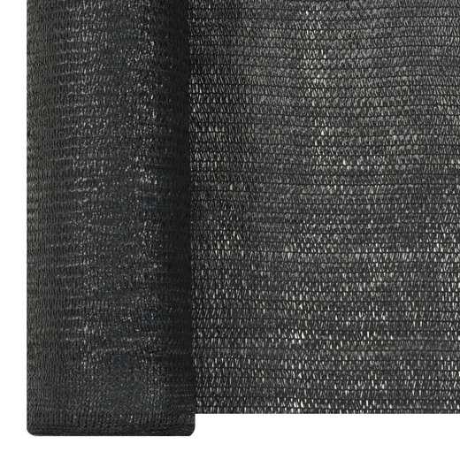Zaunblende Schwarz 3,6x25 m HDPE 150 g/m