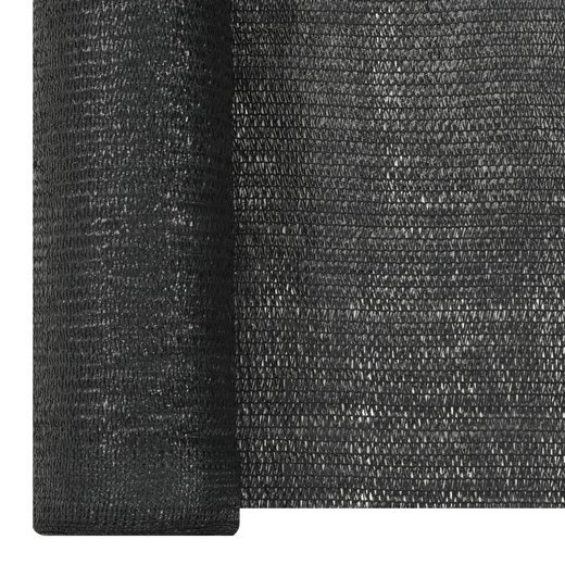 Zaunblende Schwarz 3,6x25 m HDPE 195 g/m
