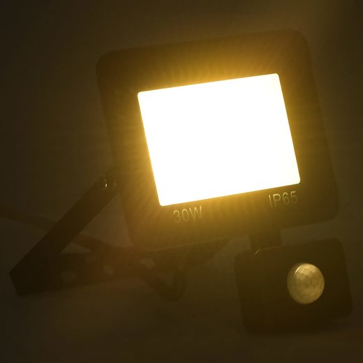 LED-Fluter mit Sensor 30 W Warmwei�