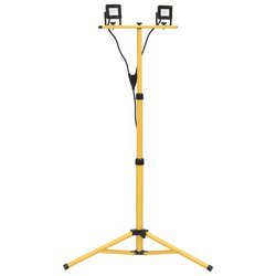 LED-Fluter mit Stativ 2x10 W Kaltwei�