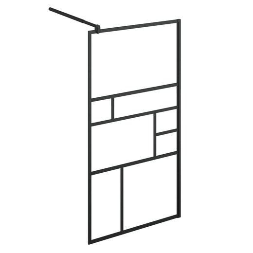 Duschwand fr Begehbare Dusche mit Klarem ESG Glas 80x195 cm