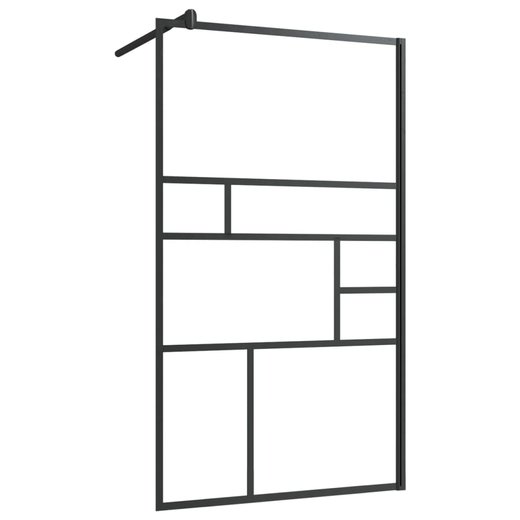 Duschwand fr Begehbare Dusche mit Klarem ESG Glas 90x195 cm