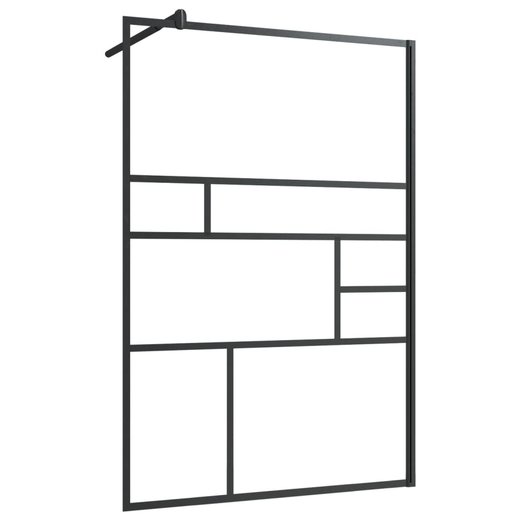 Duschwand fr Begehbare Dusche mit Klarem ESG Glas 115x195 cm