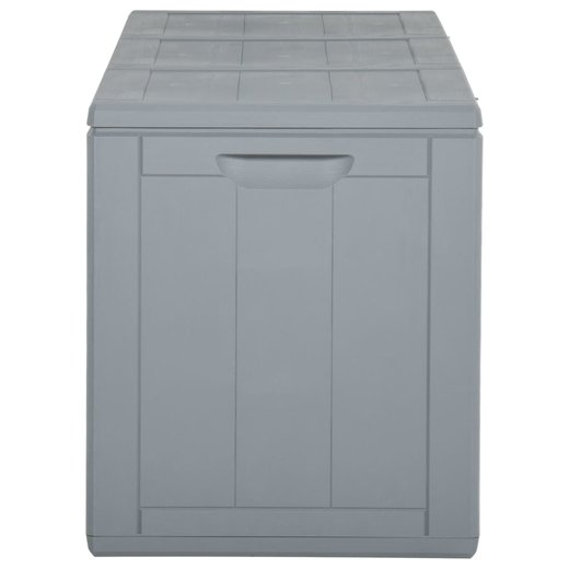 Garten-Aufbewahrungsbox 270 L Grau PP Rattan