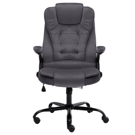 B�rostuhl Dunkelgrau Samt