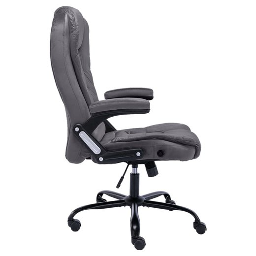 B�rostuhl Dunkelgrau Samt