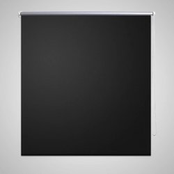 Verdunkelungsrollo 140 x 230 cm schwarz