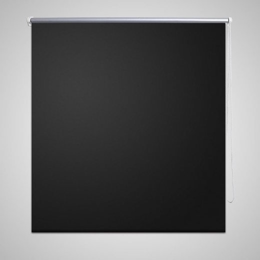 Verdunkelungsrollo 160 x 230 cm schwarz