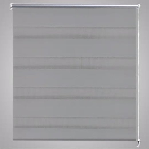 Doppelrollo Seitenzug 100 x 175 cm grau