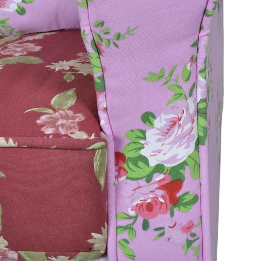 Franzsischer Sessel mit Patchwork-Design Stoff
