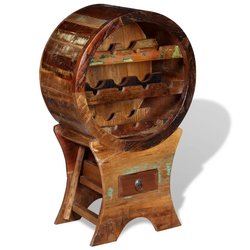 Weinregal f�r 10 Flaschen Altholz Massiv