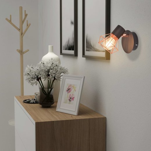 2 Wandleuchten mit 2 LED-Glhlampen 8 W