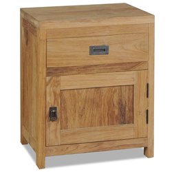 Nachttisch Massivholz Teak 403050 cm
