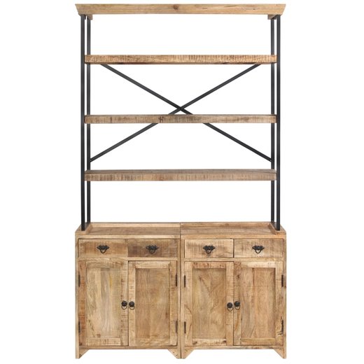 Sideboard mit Einlegebden Mangoholz Massiv 120 x 35 x 200 cm