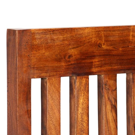 Esszimmersthle 2 Stk. Massivholz mit Palisander-Finish Modern