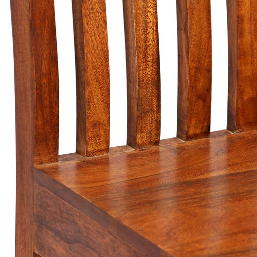 Esszimmersthle 2 Stk. Massivholz mit Palisander-Finish Modern
