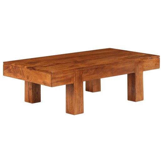 Couchtisch Akazienholz Massiv Palisander-Finish 100x50x30 cm