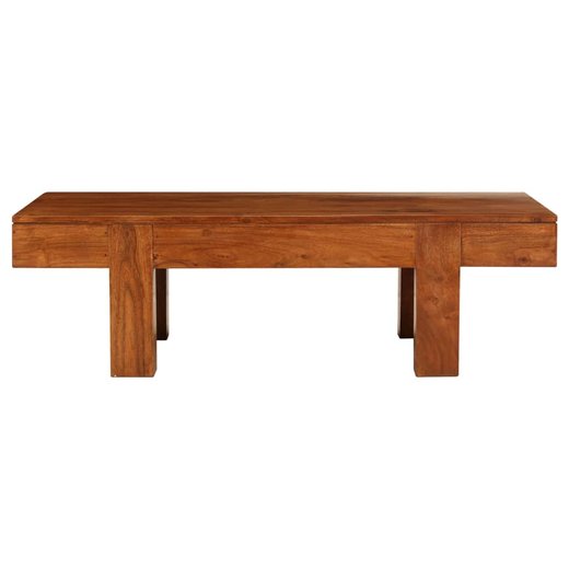 Couchtisch Akazienholz Massiv Palisander-Finish 100x50x30 cm