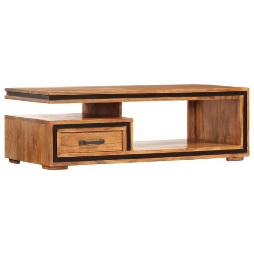 Couchtisch 100 x 45 x 33 cm Massivholz Akazie