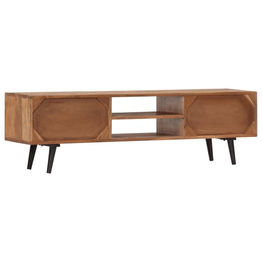 TV-Schrank 140 x 30 x 40 cm Massivholz Akazie