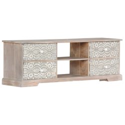 TV-Schrank 120 x 30 x 40 cm Massivholz Akazie
