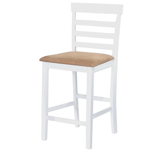 Stehtisch und 4 Barhocker Holz Wei