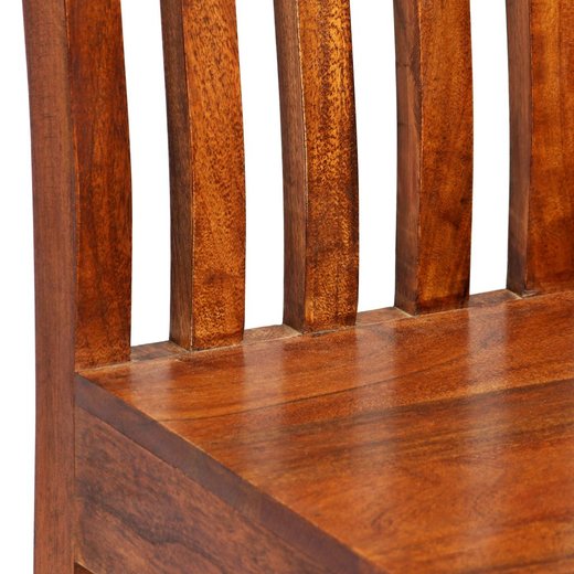 Esszimmersthle 4 Stk. Massivholz mit Palisander-Finish