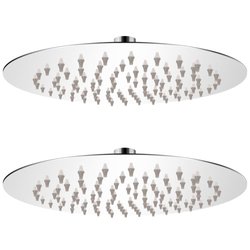 Regenduschk�pfe 2 Stk. Edelstahl � 20 cm