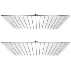 Regenduschk�pfe 2 Stk. Edelstahl 40 x 40 cm
