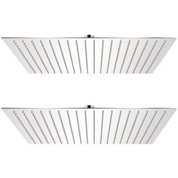 Regenduschk�pfe 2 Stk. Edelstahl 50 x 50 cm